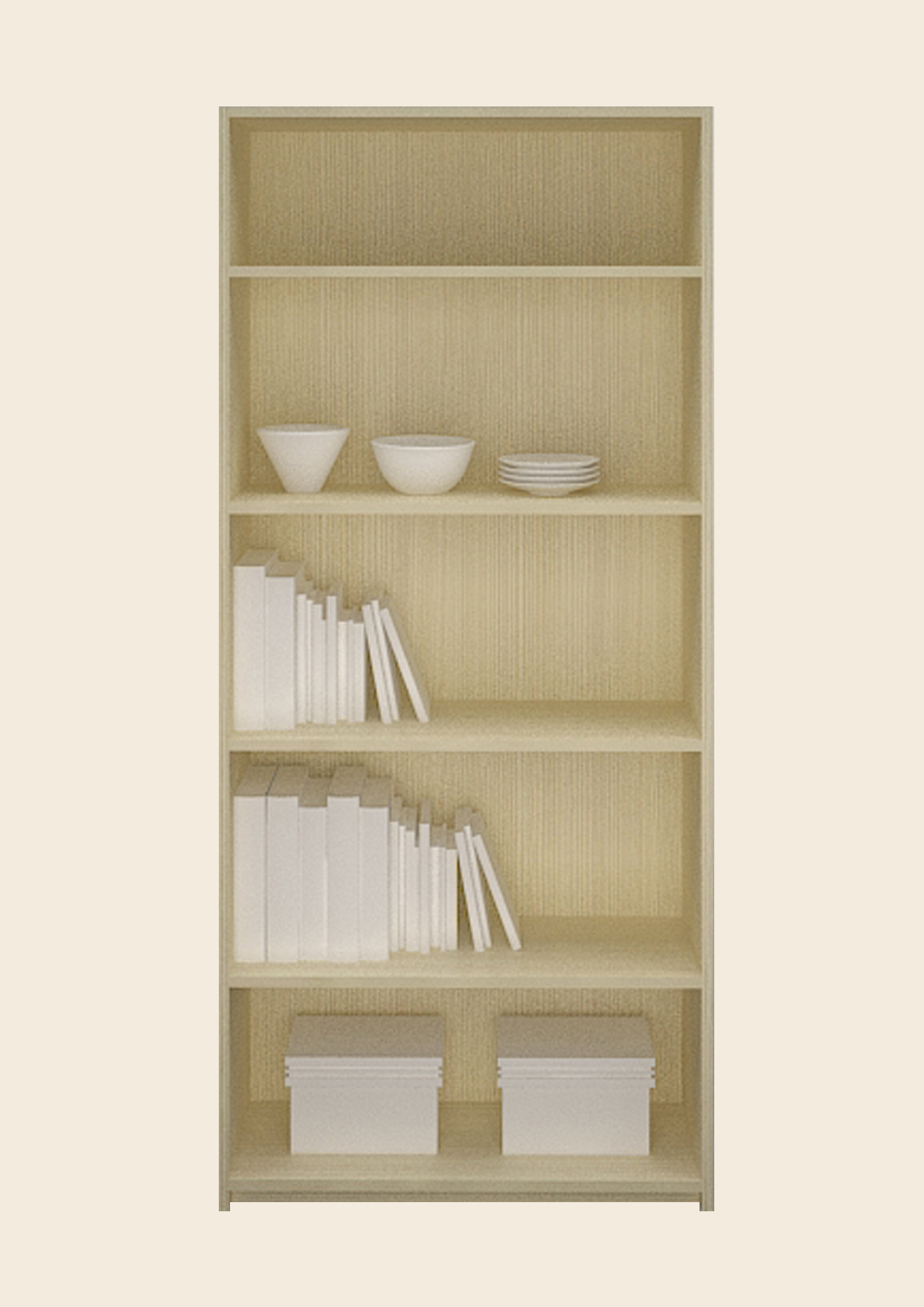 bookshelf 180 cream maple